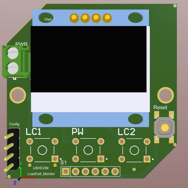 LoadCell Wireless Monitor CAD Model